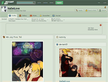 Tablet Screenshot of itadeilove.deviantart.com