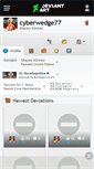 Mobile Screenshot of cyberwedge77.deviantart.com