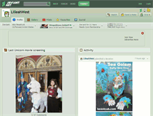 Tablet Screenshot of lilleahwest.deviantart.com