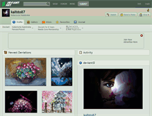 Tablet Screenshot of kalisto87.deviantart.com