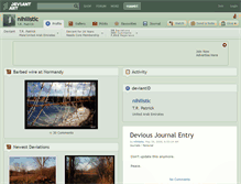 Tablet Screenshot of nihilistic.deviantart.com