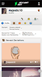 Mobile Screenshot of majestic10.deviantart.com