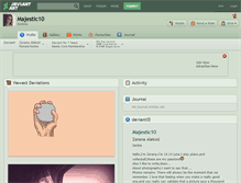 Tablet Screenshot of majestic10.deviantart.com