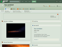 Tablet Screenshot of faux-semblant.deviantart.com