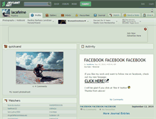 Tablet Screenshot of lacafeine.deviantart.com