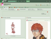 Tablet Screenshot of maliemokono.deviantart.com