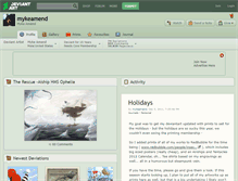 Tablet Screenshot of mykeamend.deviantart.com