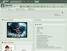 Tablet Screenshot of fukai-mori.deviantart.com