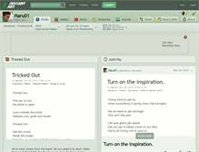 Tablet Screenshot of haru01.deviantart.com