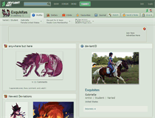 Tablet Screenshot of exquisites.deviantart.com