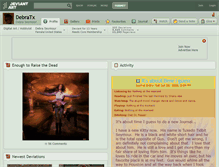 Tablet Screenshot of debratx.deviantart.com