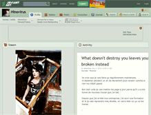 Tablet Screenshot of hinovirus.deviantart.com