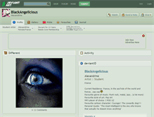 Tablet Screenshot of blackangelicious.deviantart.com