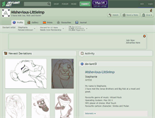 Tablet Screenshot of mishevious-littleimp.deviantart.com