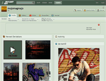Tablet Screenshot of mojomagmajo.deviantart.com