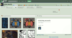Desktop Screenshot of ember-aka-kit.deviantart.com