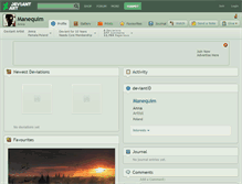 Tablet Screenshot of manequim.deviantart.com