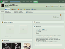 Tablet Screenshot of furry-bat-art-lover.deviantart.com