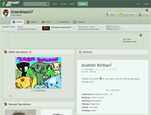 Tablet Screenshot of greenblaze37.deviantart.com