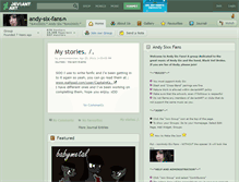 Tablet Screenshot of andy-six-fans.deviantart.com