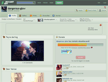 Tablet Screenshot of dangerous-glow.deviantart.com