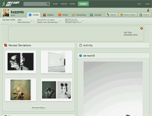 Tablet Screenshot of kozzmic.deviantart.com
