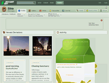 Tablet Screenshot of ethie.deviantart.com