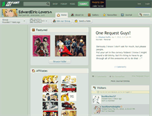 Tablet Screenshot of edwardelric-lovers.deviantart.com