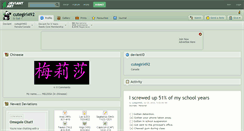 Desktop Screenshot of cutegirl492.deviantart.com