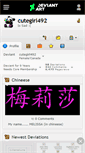 Mobile Screenshot of cutegirl492.deviantart.com