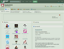 Tablet Screenshot of destiel2010.deviantart.com