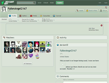 Tablet Screenshot of fallenangel2167.deviantart.com