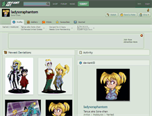 Tablet Screenshot of ladysoraphantom.deviantart.com