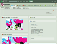 Tablet Screenshot of deoseven.deviantart.com