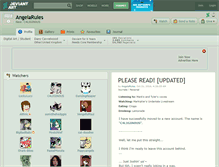 Tablet Screenshot of angelarules.deviantart.com