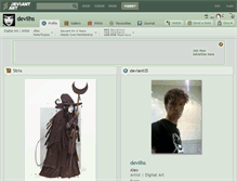 Tablet Screenshot of devilhs.deviantart.com