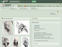 Tablet Screenshot of joelstand.deviantart.com