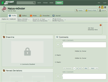 Tablet Screenshot of nazuu-m0nster.deviantart.com