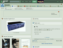 Tablet Screenshot of lobuster.deviantart.com