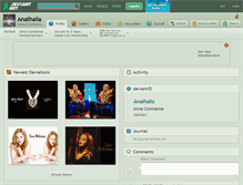 Tablet Screenshot of anathalia.deviantart.com