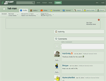 Tablet Screenshot of hat-man.deviantart.com
