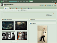 Tablet Screenshot of everydaydennis.deviantart.com