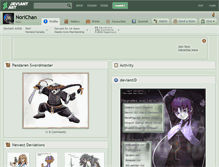 Tablet Screenshot of norichan.deviantart.com