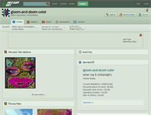 Tablet Screenshot of gloom-and-doom-color.deviantart.com