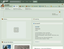 Tablet Screenshot of lilous.deviantart.com