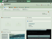 Tablet Screenshot of meekadog12.deviantart.com