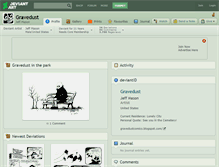 Tablet Screenshot of gravedust.deviantart.com