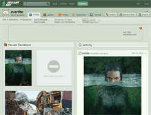 Tablet Screenshot of everlite.deviantart.com