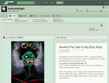 Tablet Screenshot of malicemidnight.deviantart.com
