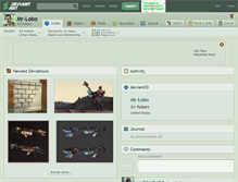 Tablet Screenshot of mr-lobo.deviantart.com